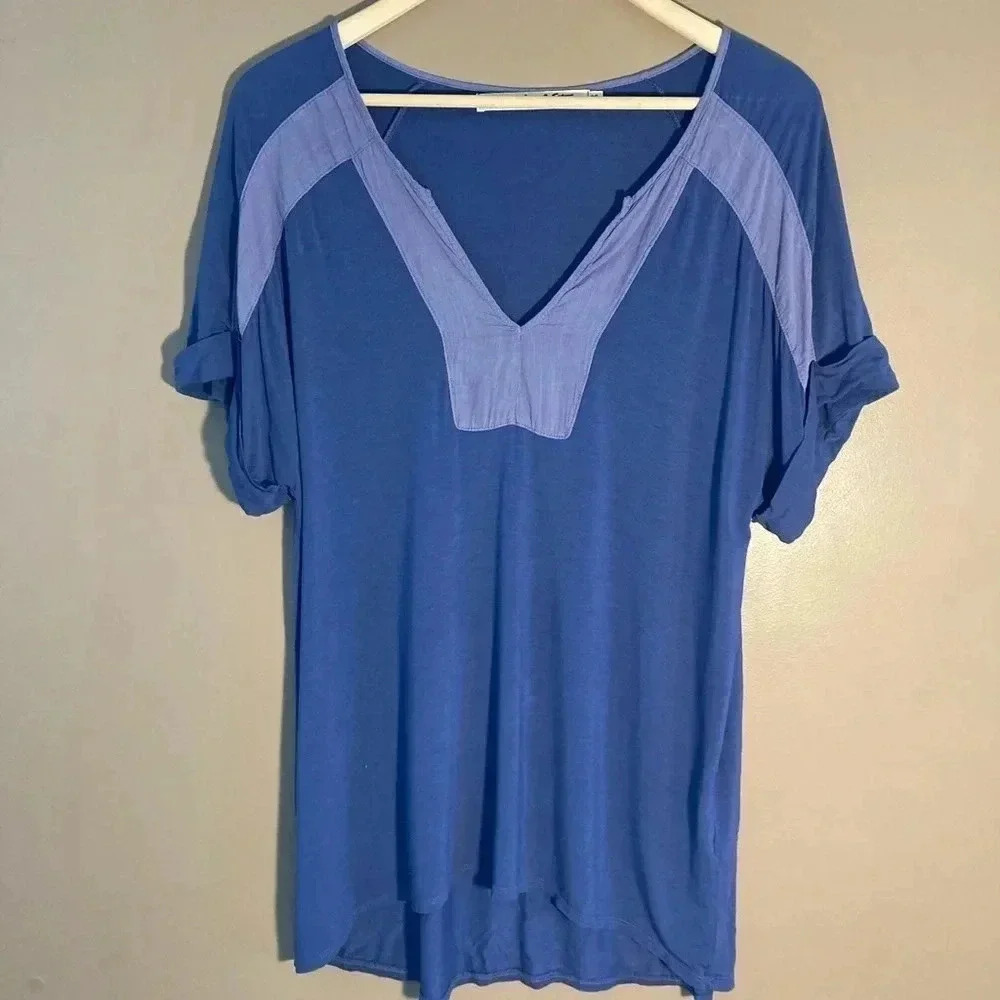 Michael Stars blue purple soft tee